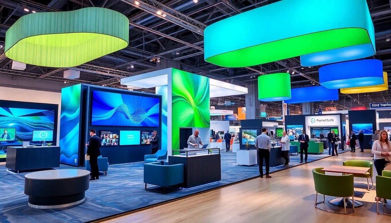 Captivating exhibition stand by exhibition stand designers uk showcasing interactive displays and modern design features.