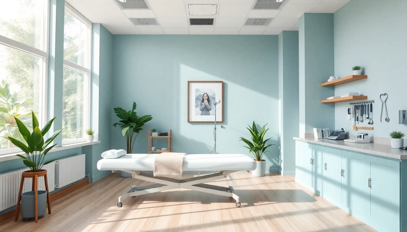 Experience soothing care with a chiropractor near me in a relaxing clinic setting.