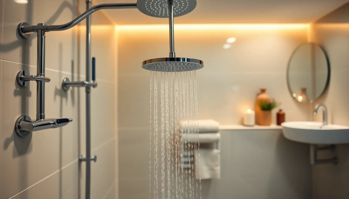 Enhance your home with an elegant shower uk design featuring modern fixture styles.