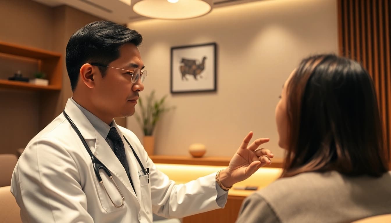 Discover authentic 東京植毛クリニック　口コミ through a comforting consultation in a modern clinic.