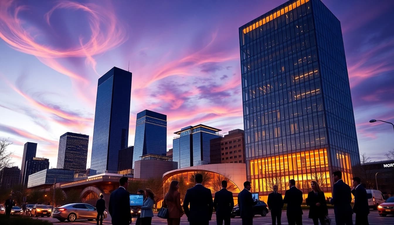 Explore the dynamic atmosphere of dallas hedge fund investments in Dallas' skyline.