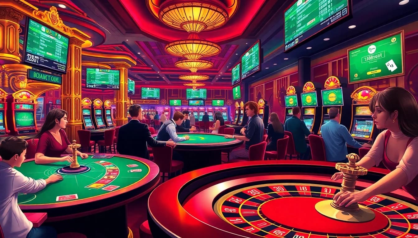 Experience the thrill of betting at 188bet's vibrant casino gaming tables.