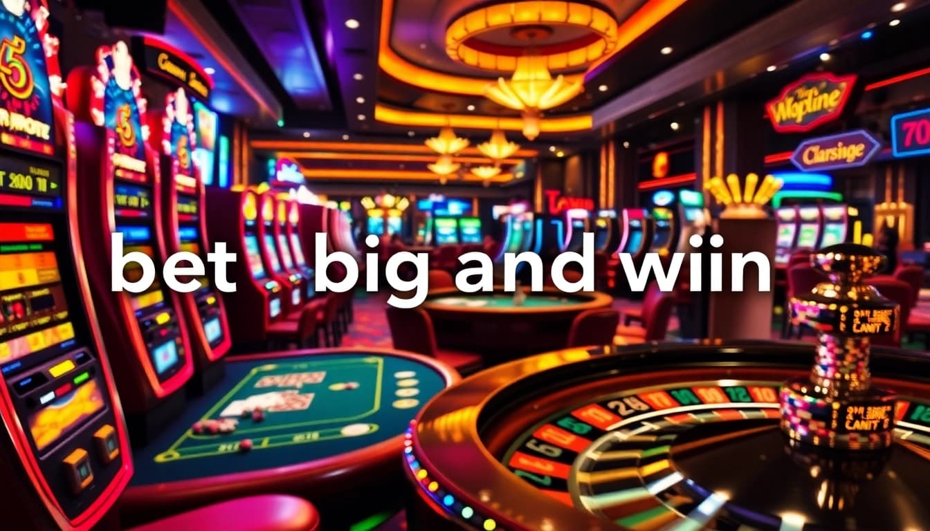 Experience the thrill of gambling at https://bancaonline88.com/ with vibrant slot machines and an exciting poker table.