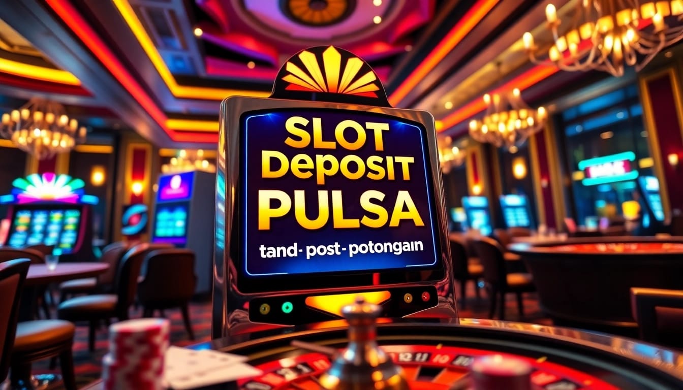 Putar roda slot deposit pulsa tanpa potongan, nikmati permainan yang seru dan peluang menang.