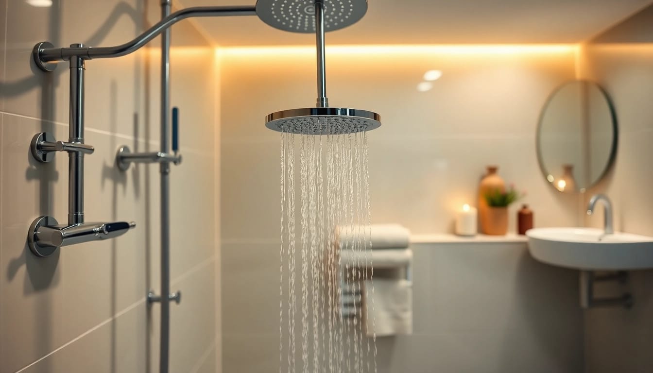 Enhance your home with an elegant shower uk design featuring modern fixture styles.