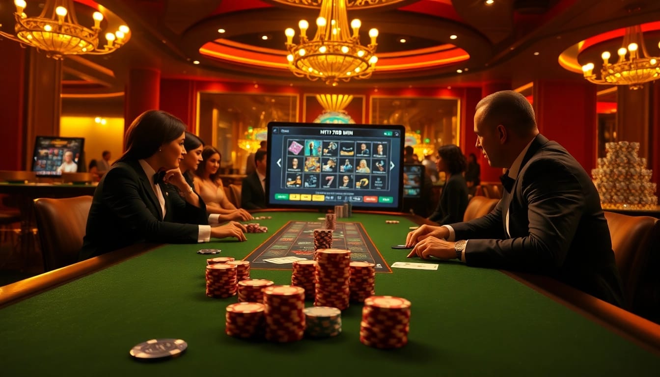 Action-packed poker game at https://789b.win/ with colorful chips and engaging players.