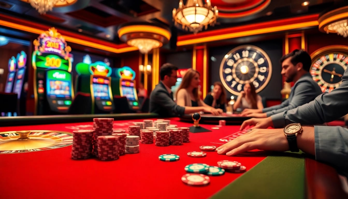 Experience the thrill of high-stakes gaming at 8kbet, featuring luxurious poker, roulette, and slot machines.