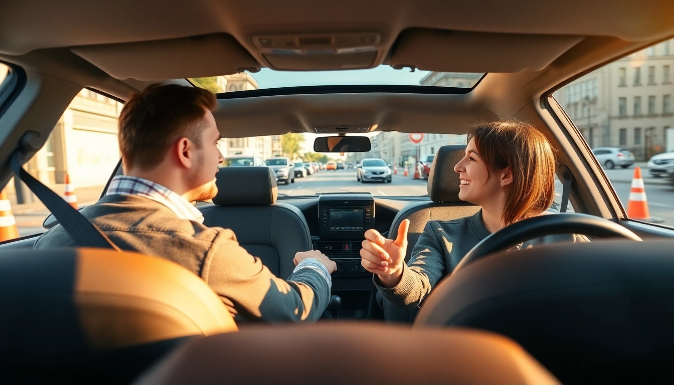 Experience automatic driving lessons Portsmouth with a skilled instructor in a vibrant city setting.