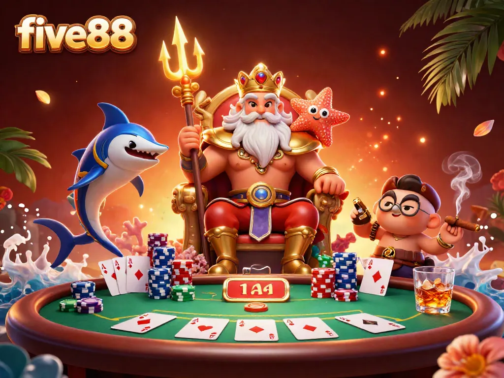 Engage in exhilarating gaming at five88 with vibrant poker action and dynamic 3D visuals.