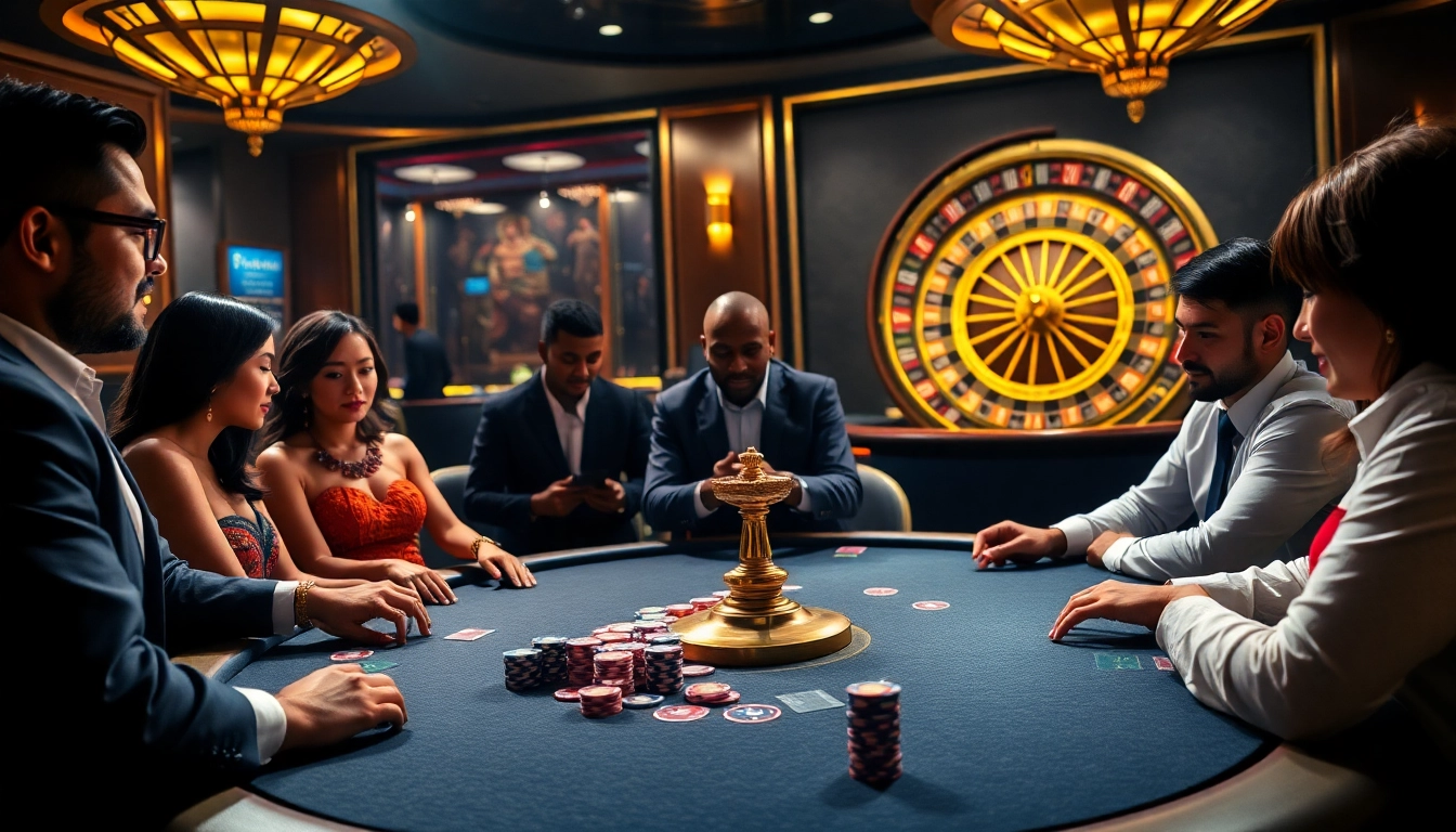 Experience thrilling poker gameplay with net88x.net at a luxurious casino.