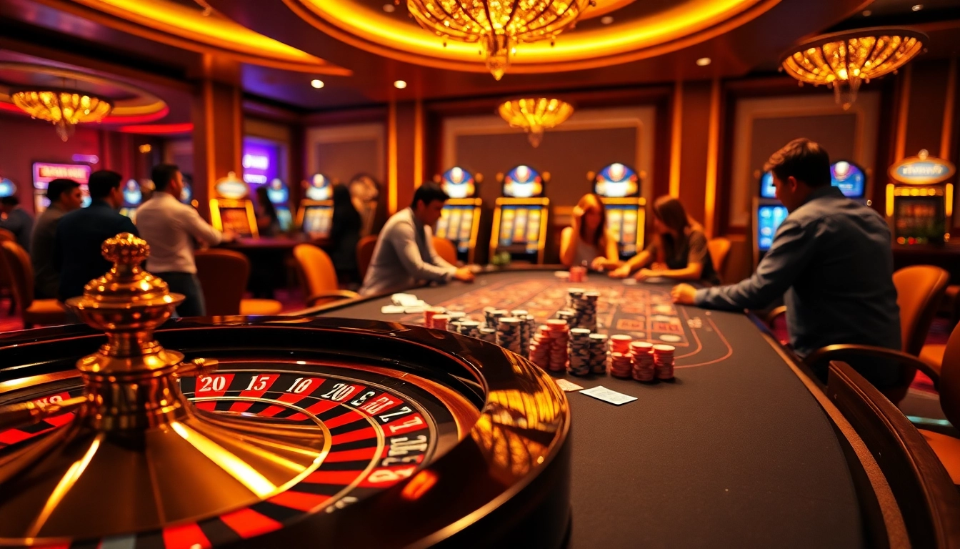 Experience thrilling gameplay at https://fabet.free/ with players winning big at a casino table.