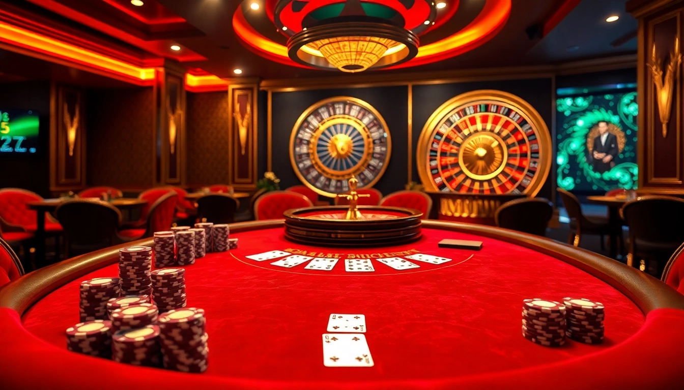 Engaging scene of Nhà Cái mm88 casino gaming with poker chips and blackjack table action