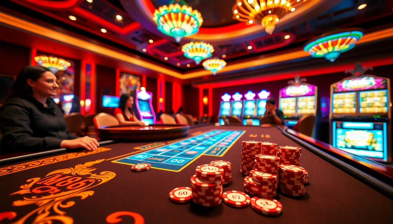 Experience the thrill of MB66 at an opulent casino with exciting games.