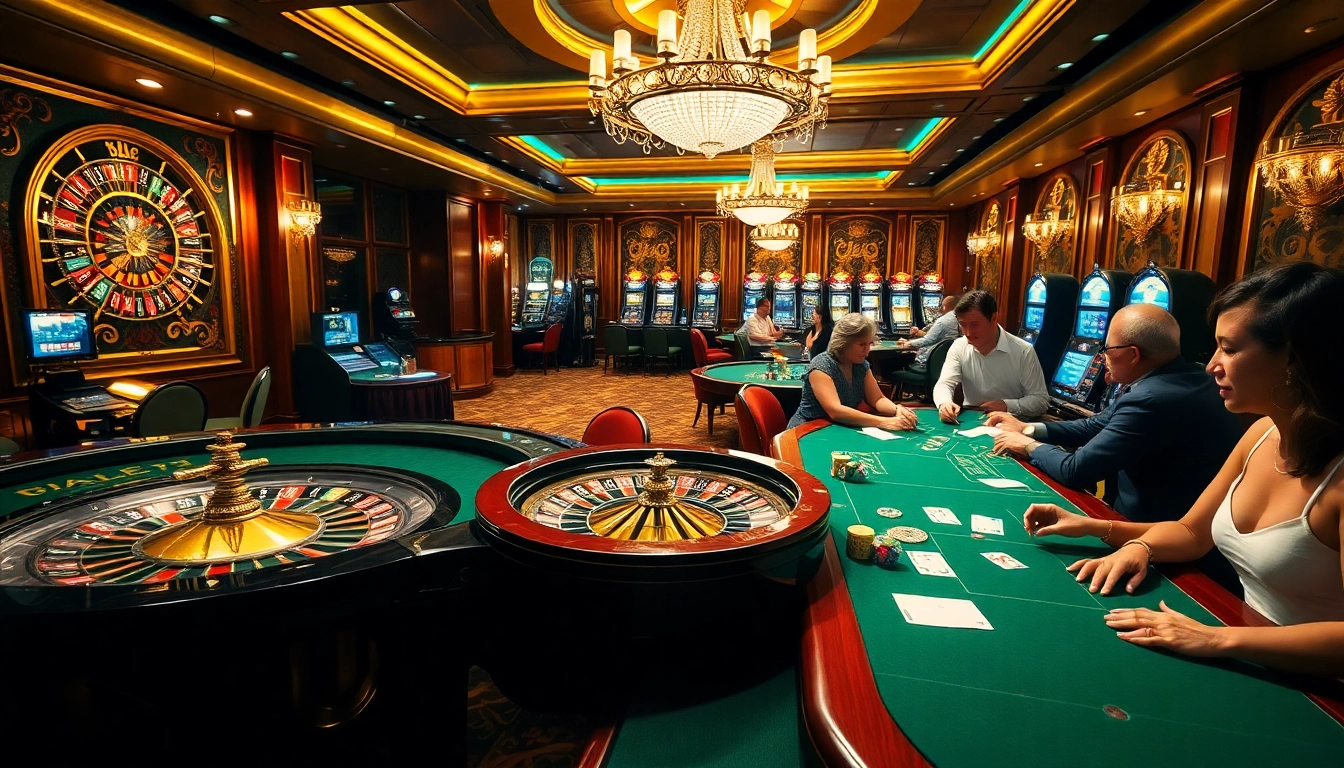 Experience the thrill of 255BET with vibrant poker tables, exciting slot machines, and enthusiastic players.