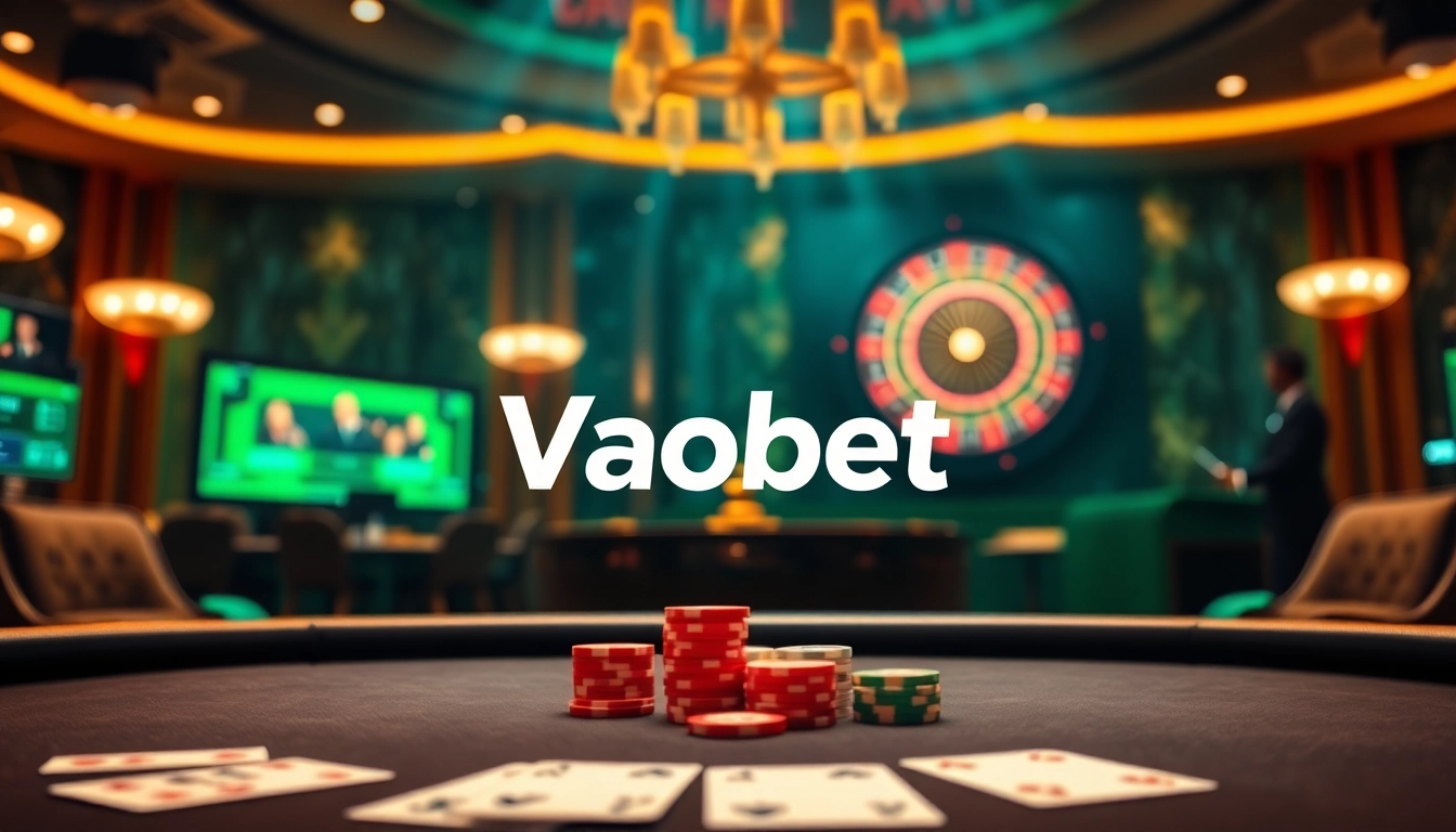 Experience the thrill of online gambling with Vaobet's vibrant casino scene featuring live dealers and engaging games.