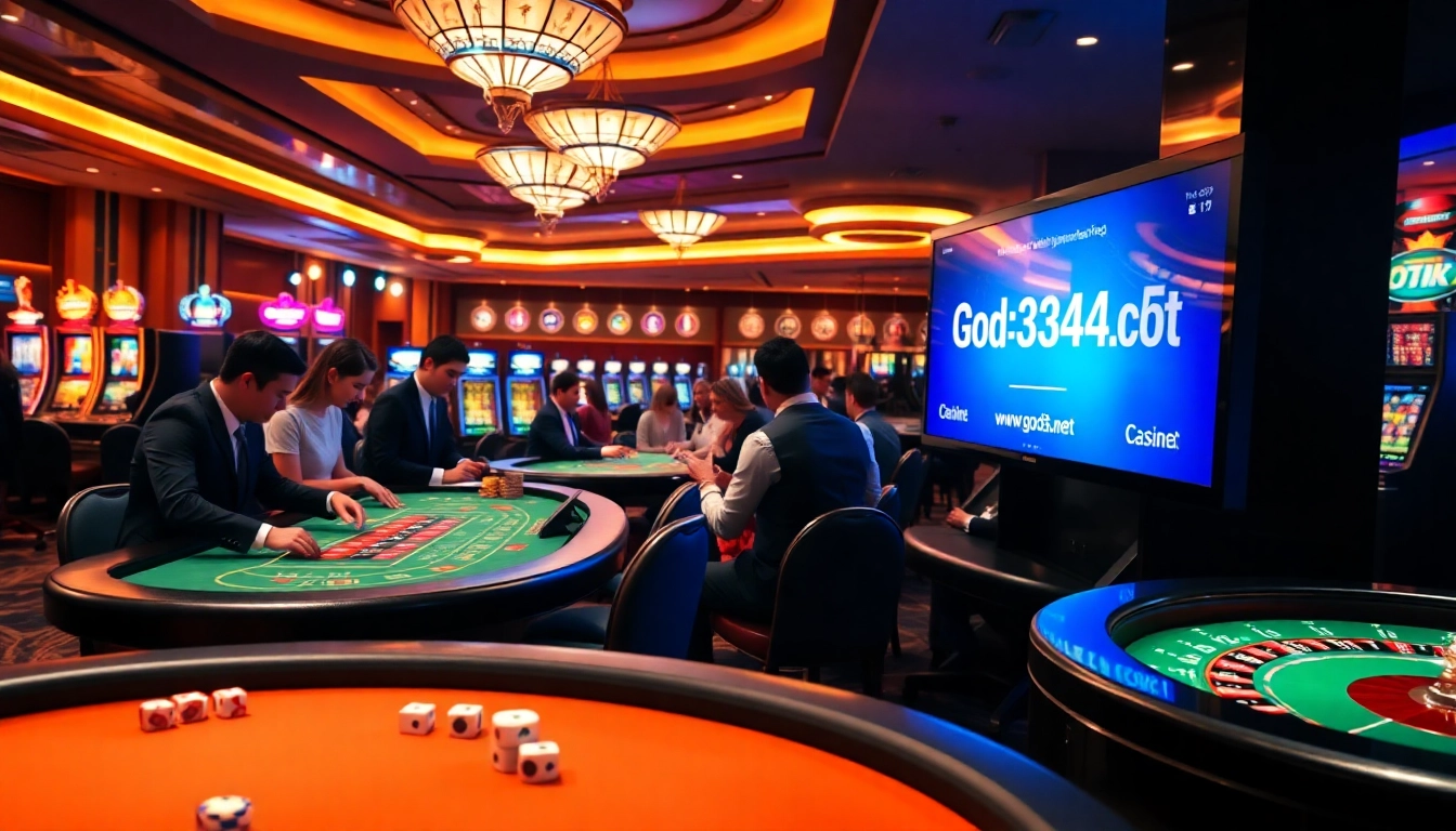 Engage with the excitement of https://www.god345.net/ at a vibrant casino table scene.