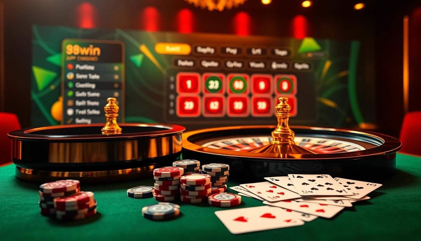 Play exciting games on the app 98win with vibrant casino visuals and engaging interfaces.