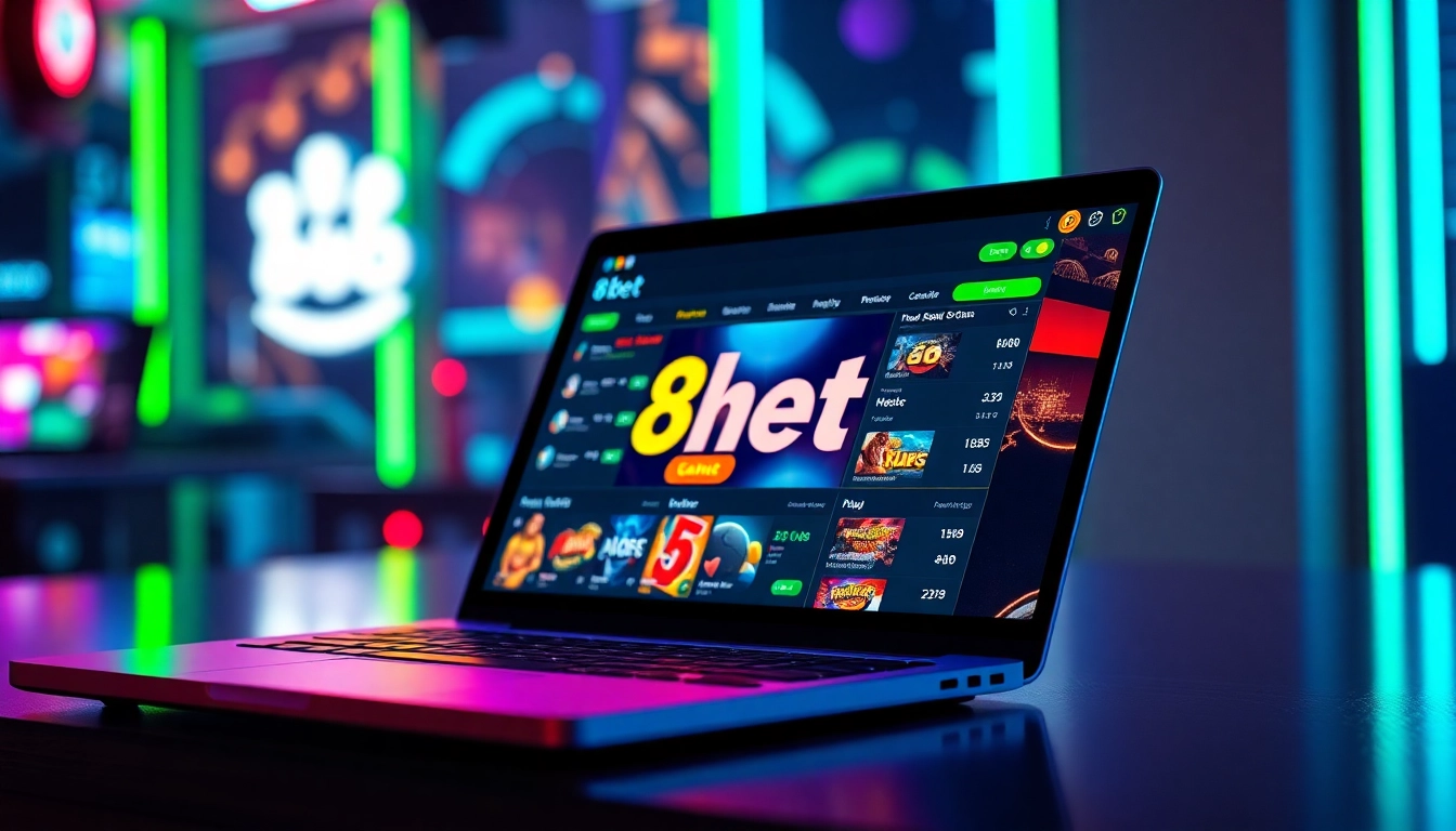 Engaging online betting interface showcasing 8Kbet's vibrant platform and exciting digital gaming experience.