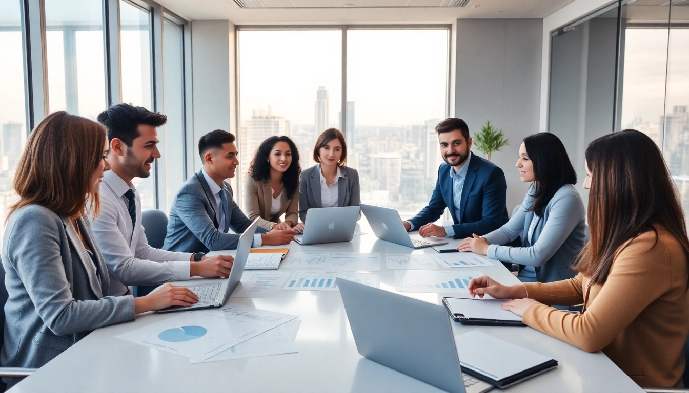 Professionisti che discutono del Piano del Consumatore in un ambiente d'ufficio moderno