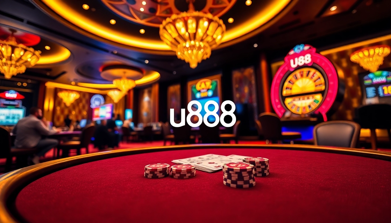 Experience the thrill of u888 with high-stakes poker and dazzling casino elements.