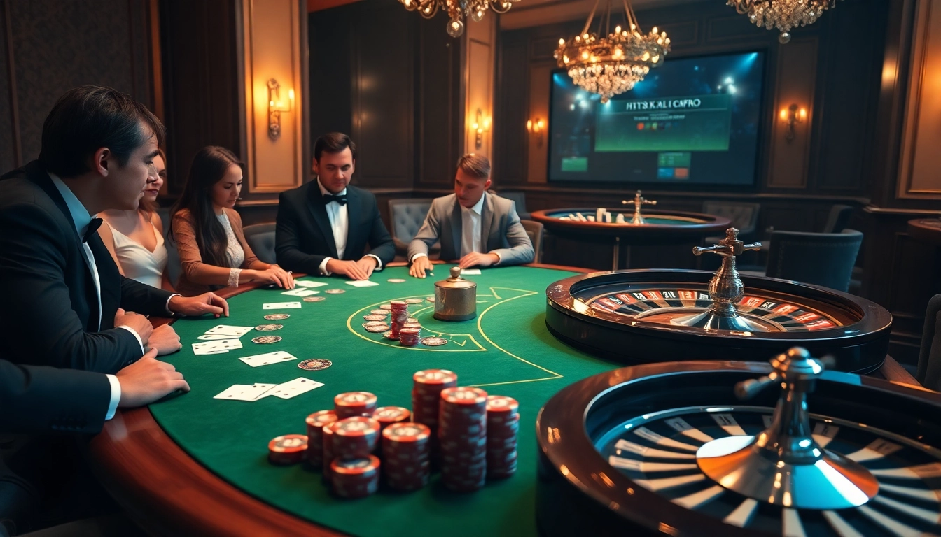 Experience the excitement of gambling at https://kjcpro.it.com/, featuring colorful poker chips and a roulette wheel.