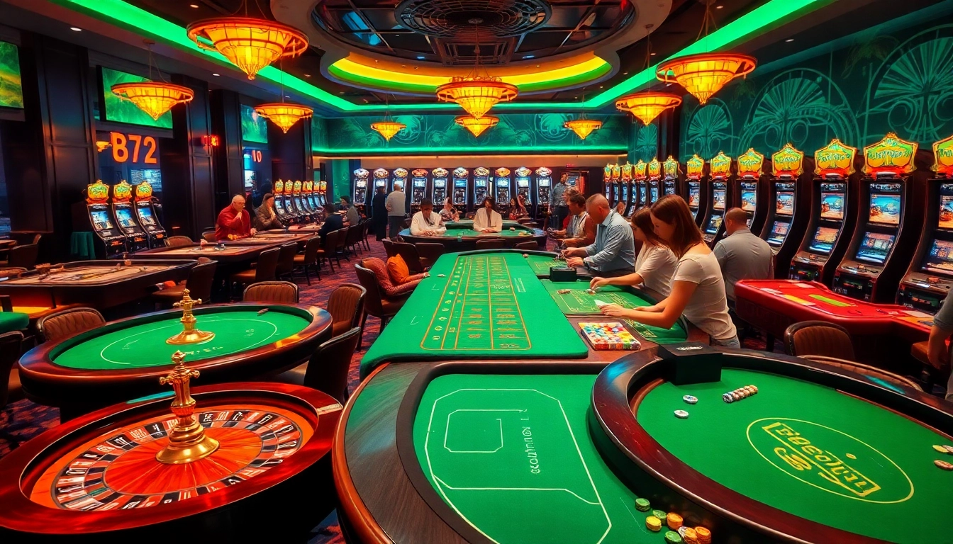 Experience the excitement of B52-themed gambling at a luxurious casino.