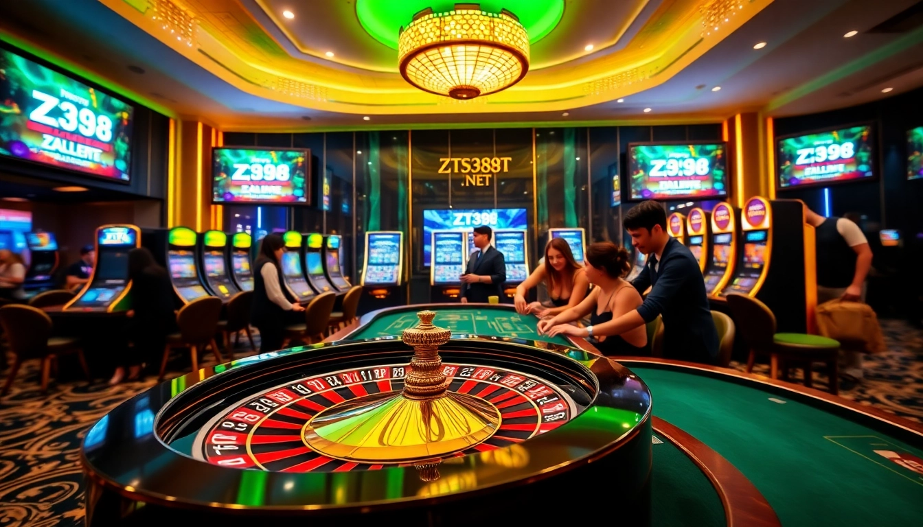 Experience thrilling gameplay at ZT9398.NET with vibrant casino visuals, enticing players to join.
