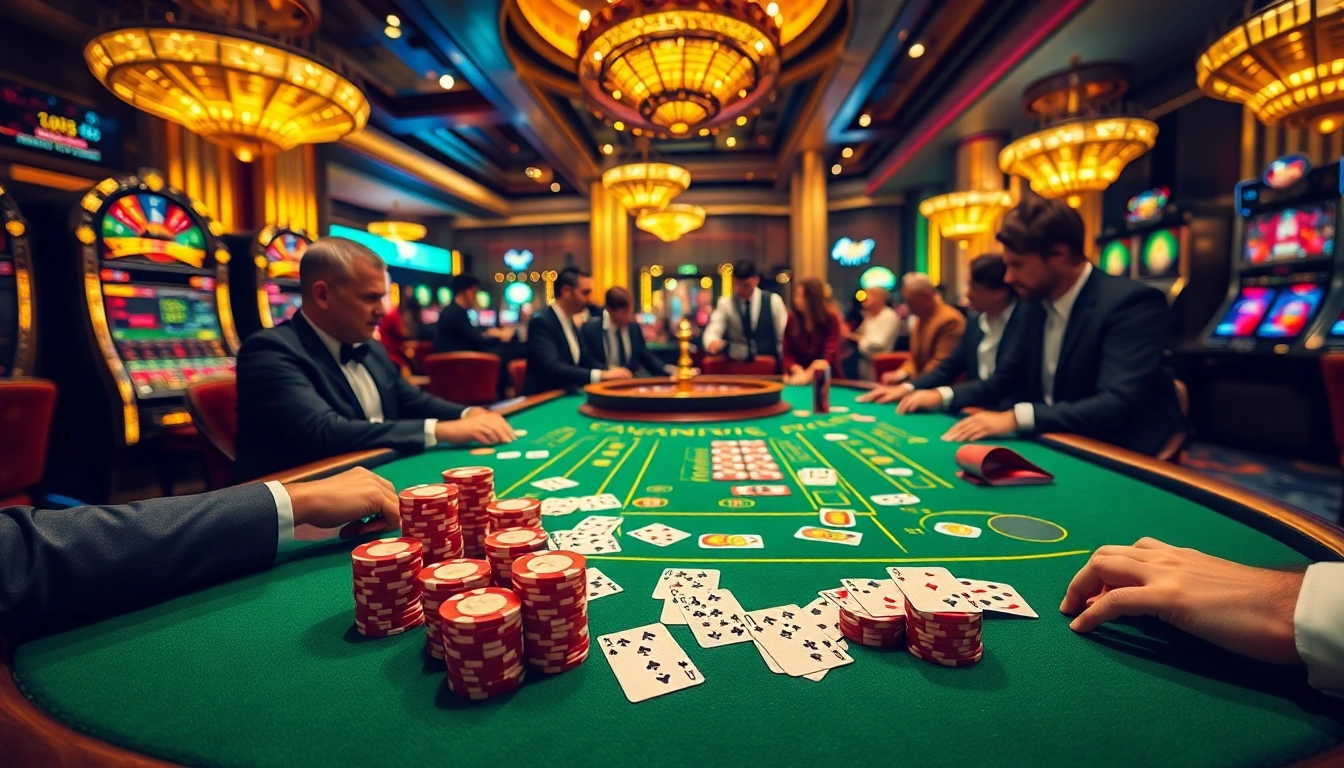 Experience the thrill of winning at the uu88 link, featuring an exciting casino scene.