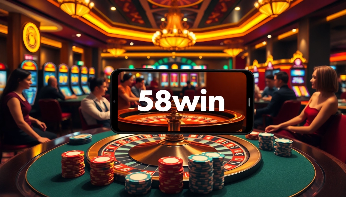 Experience thrilling gameplay with 58win's vibrant casino atmosphere and exciting betting options.