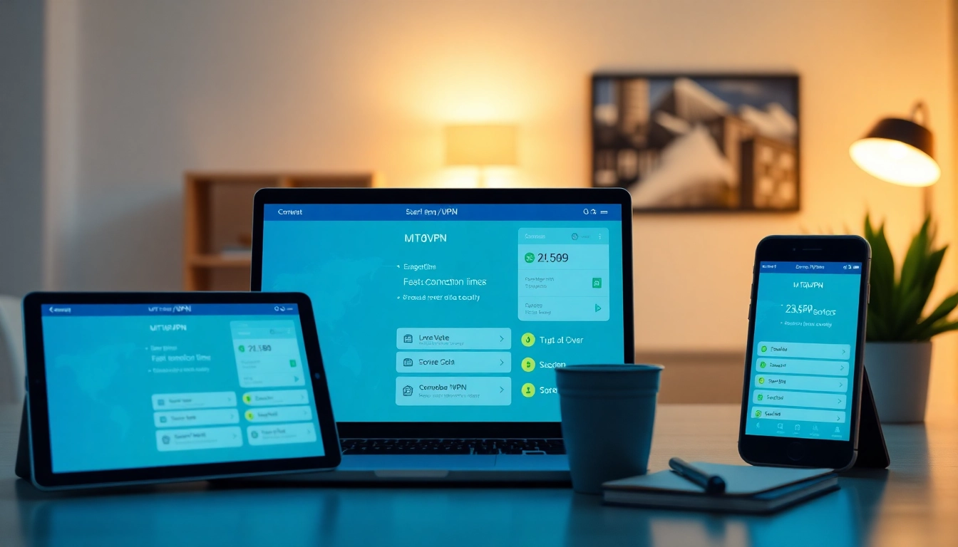 快连VPN 用户界面在设备上显示，展现现代工作空间的稳定性与速度。