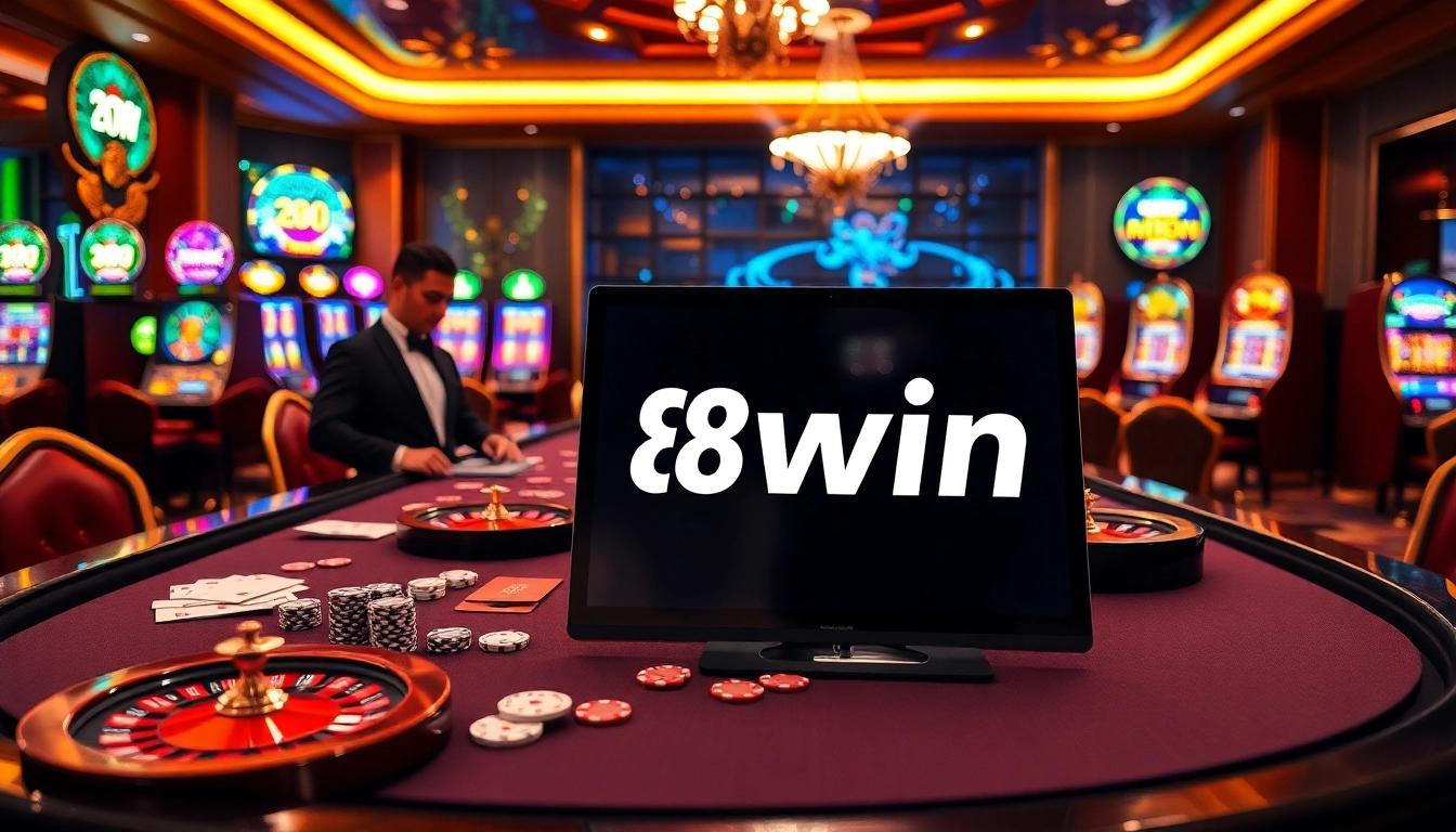 Experience thrilling gameplay at 98win with vibrant casino tables and slot machines.