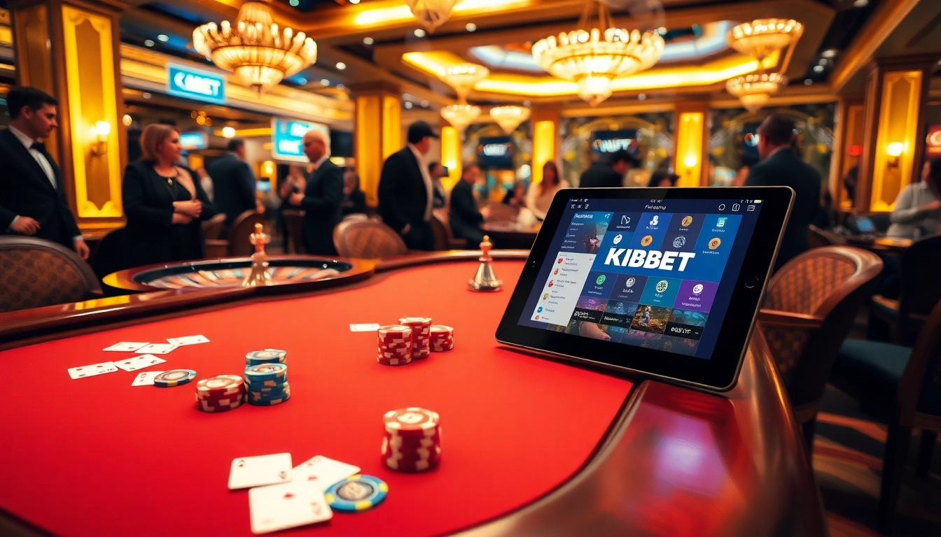 Experience thrilling moments at KBBET's sophisticated poker table with vibrant chips.