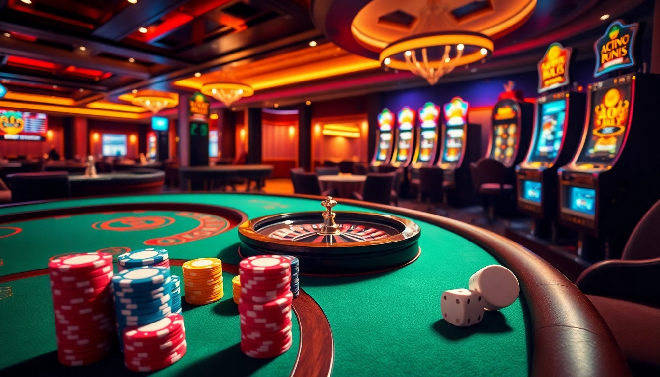 Experience the excitement of NK88 with vibrant gambling activities at a luxurious casino.