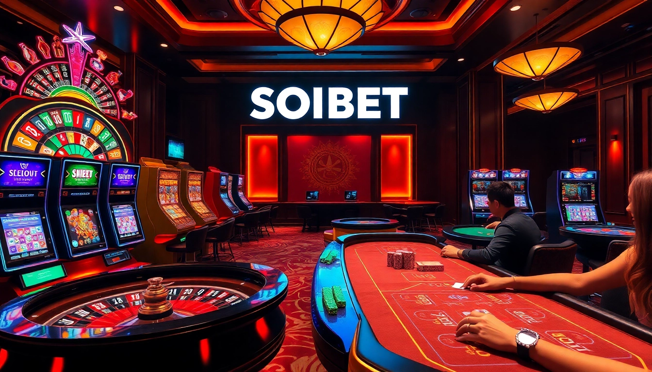 Experience thrilling moments at SOIBET's casino with vibrant games and rich atmospheres.