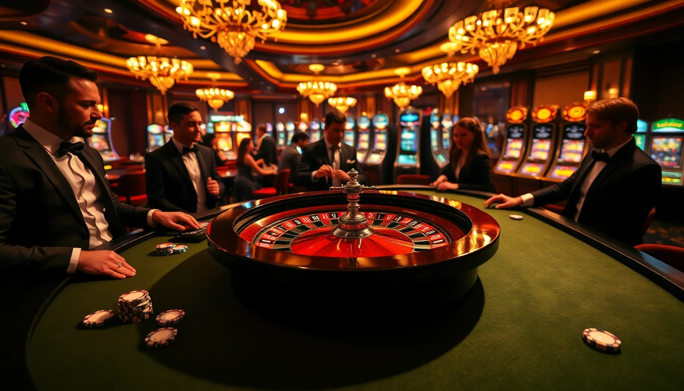 Experience the thrill of gambling at https://www.7c77.app/ with vibrant roulette tables and eager players.