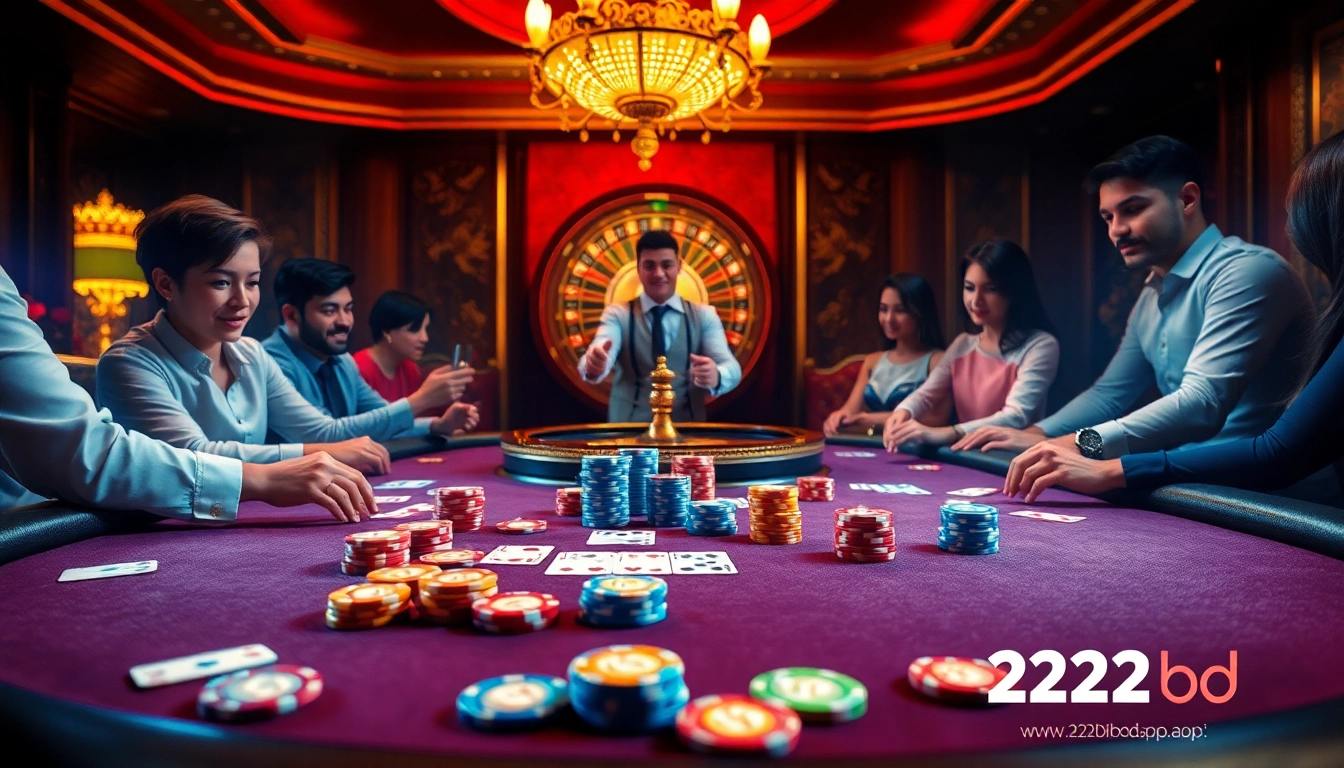 Exciting poker game scene showcasing strategy and thrill at https://www.222bd.app/ casino.