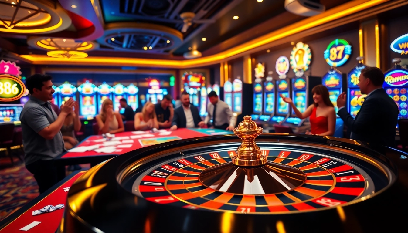 Experience the excitement of winning at a luxurious casino featuring 88i-inspired gaming elements.