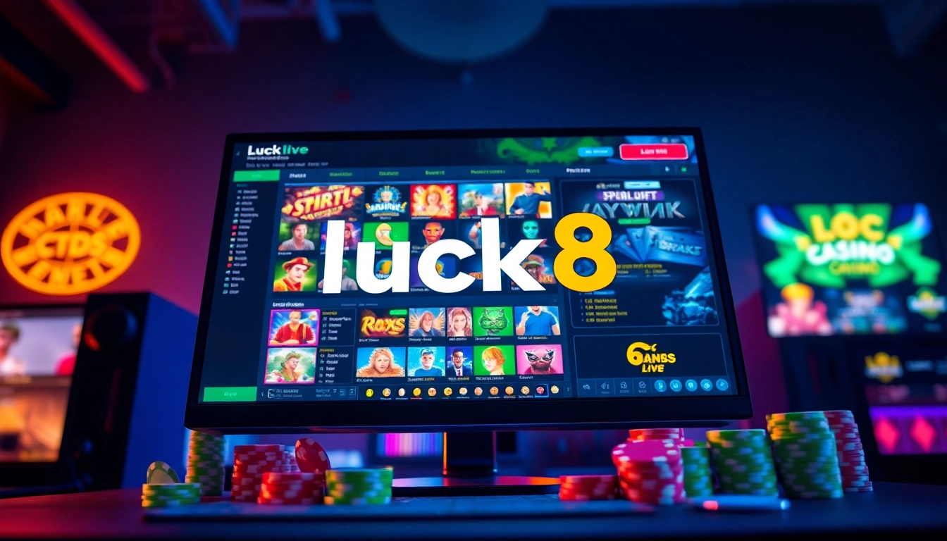 Experience the excitement of online gaming at luck8win.live with vibrant casino displays and engaging gameplay.