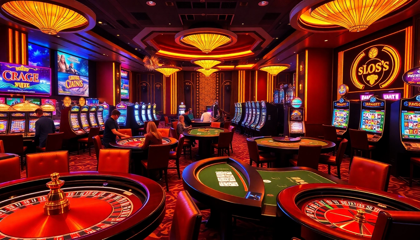 Gambling excitement at https://77789vip.com/ with vibrant casino scene and poker tables.