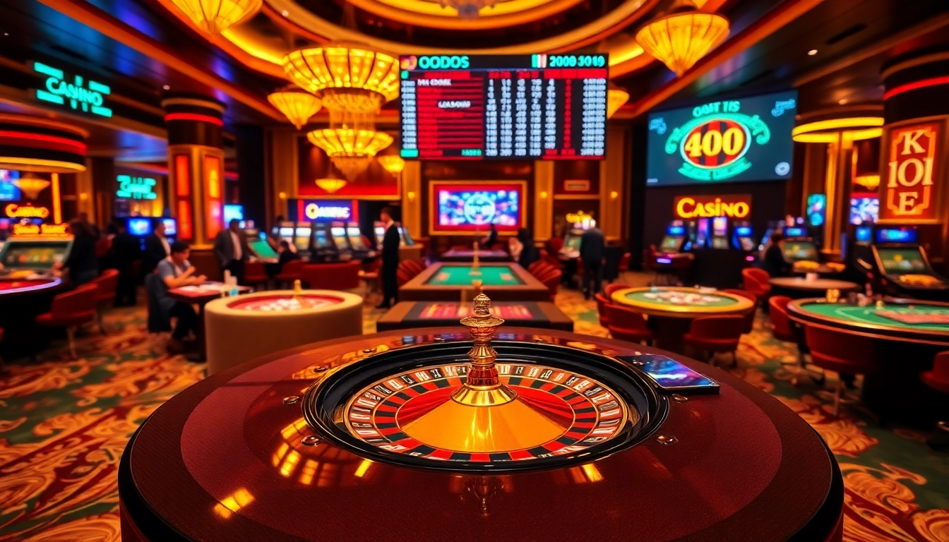 Kèo bóng đá betting action at a luxurious casino table with players and poker chips.
