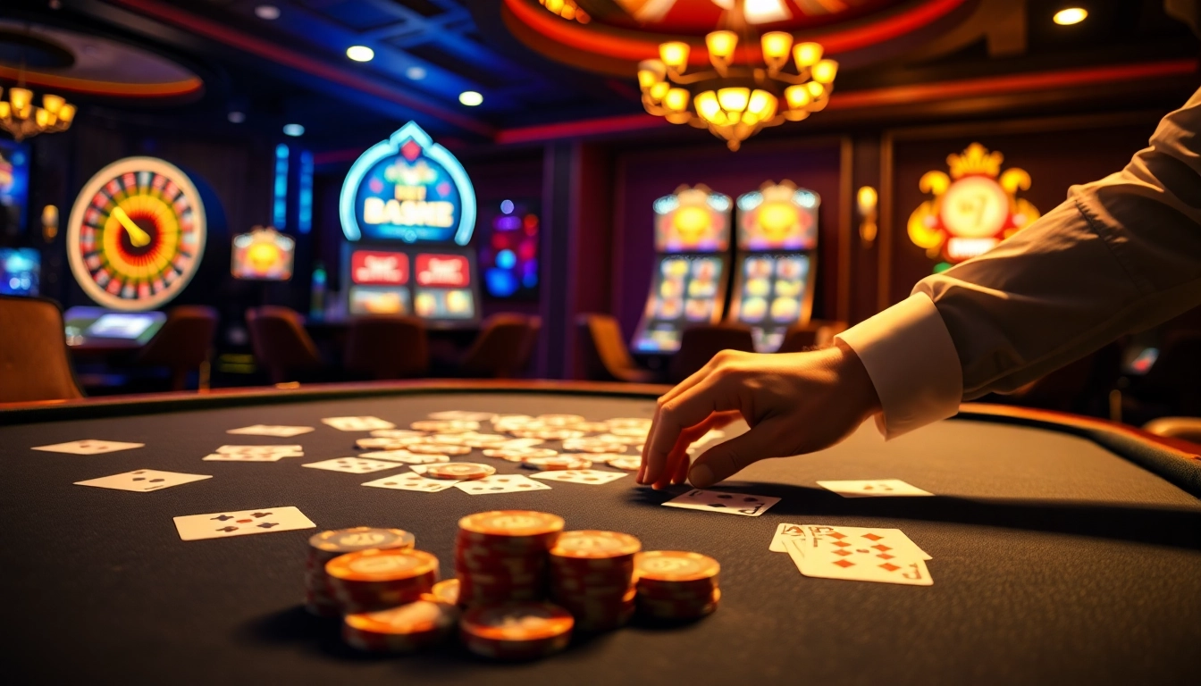 Experience high-stakes excitement at TV88's luxury casino table with engaging games and vivid graphics.