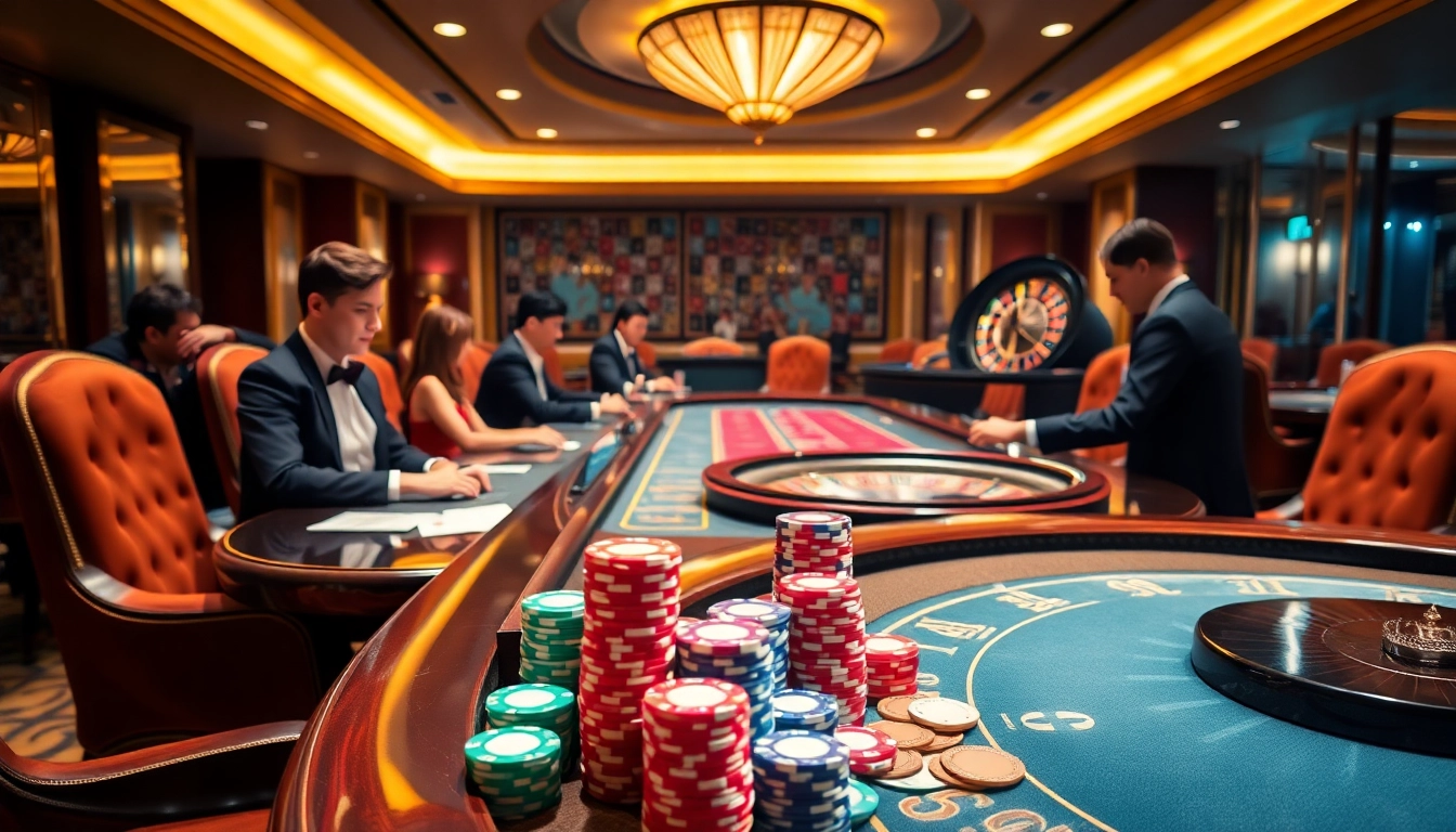 Experience excitement at the 88aa casino poker table with colorful chips and cards.