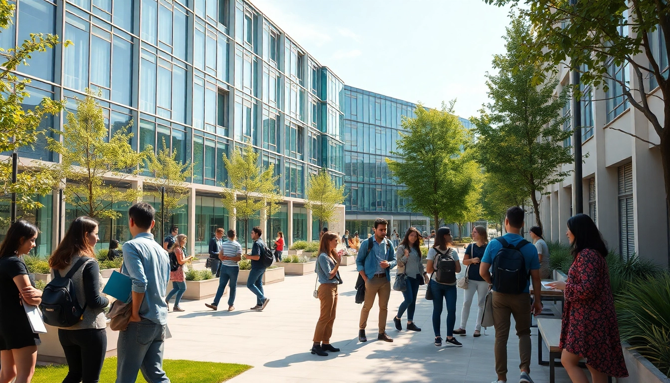 Students at Istanbul Medipol University apply knowledge in a diverse and vibrant campus setting.