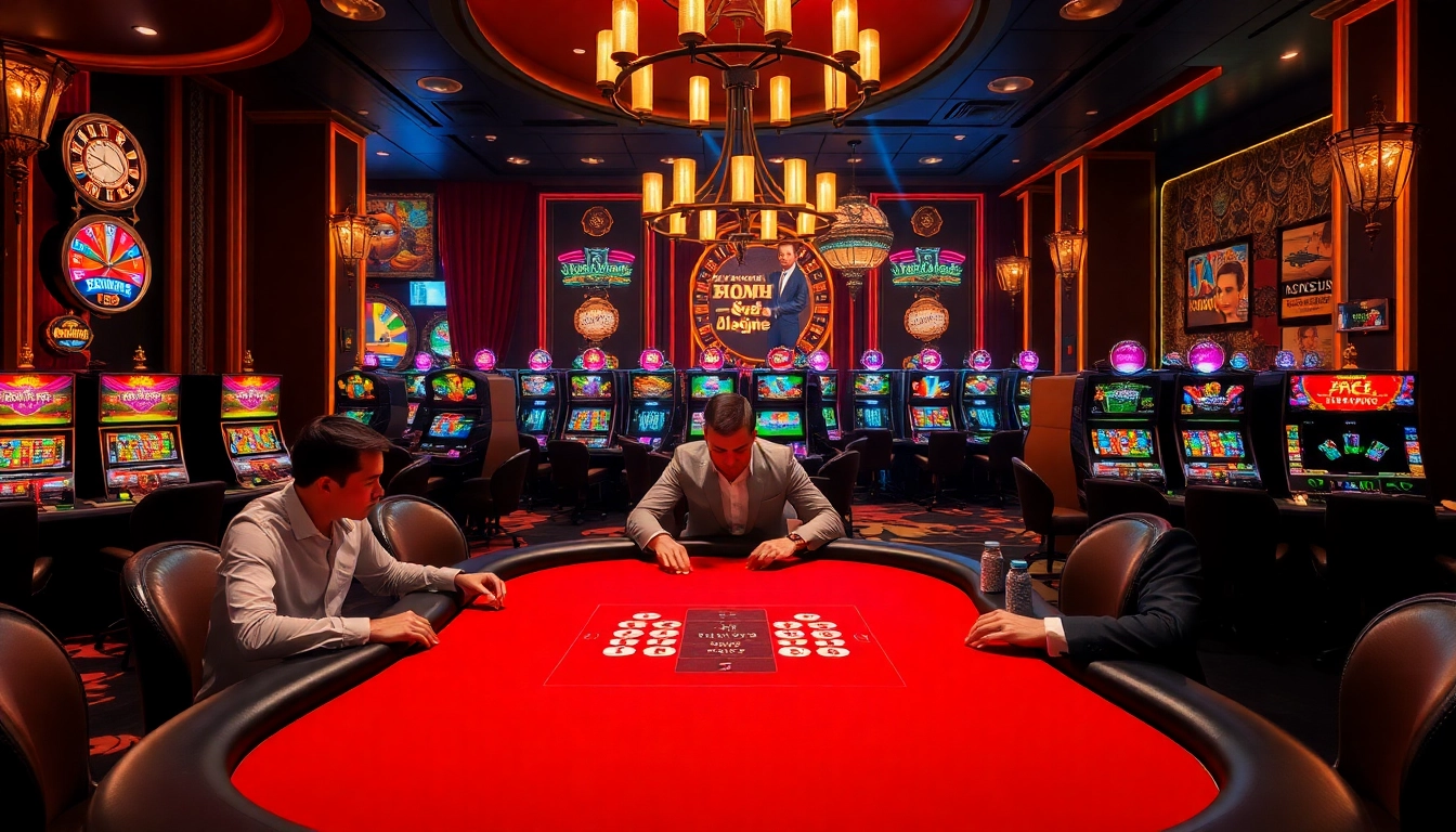 Experience high-stakes poker at dom88.us.com, featuring vibrant casino tables and thrilling gameplay.