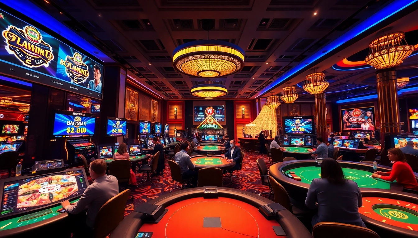 Dynamic casino gaming environment capturing action on okvipwin.live with Baccarat and Blackjack.