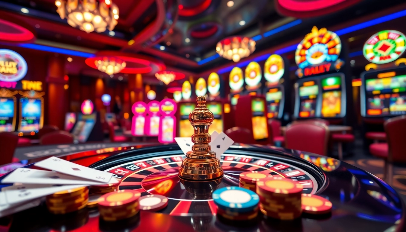 Experience the excitement of online gambling at https://nk88.us.com/ with vibrant casino visuals.
