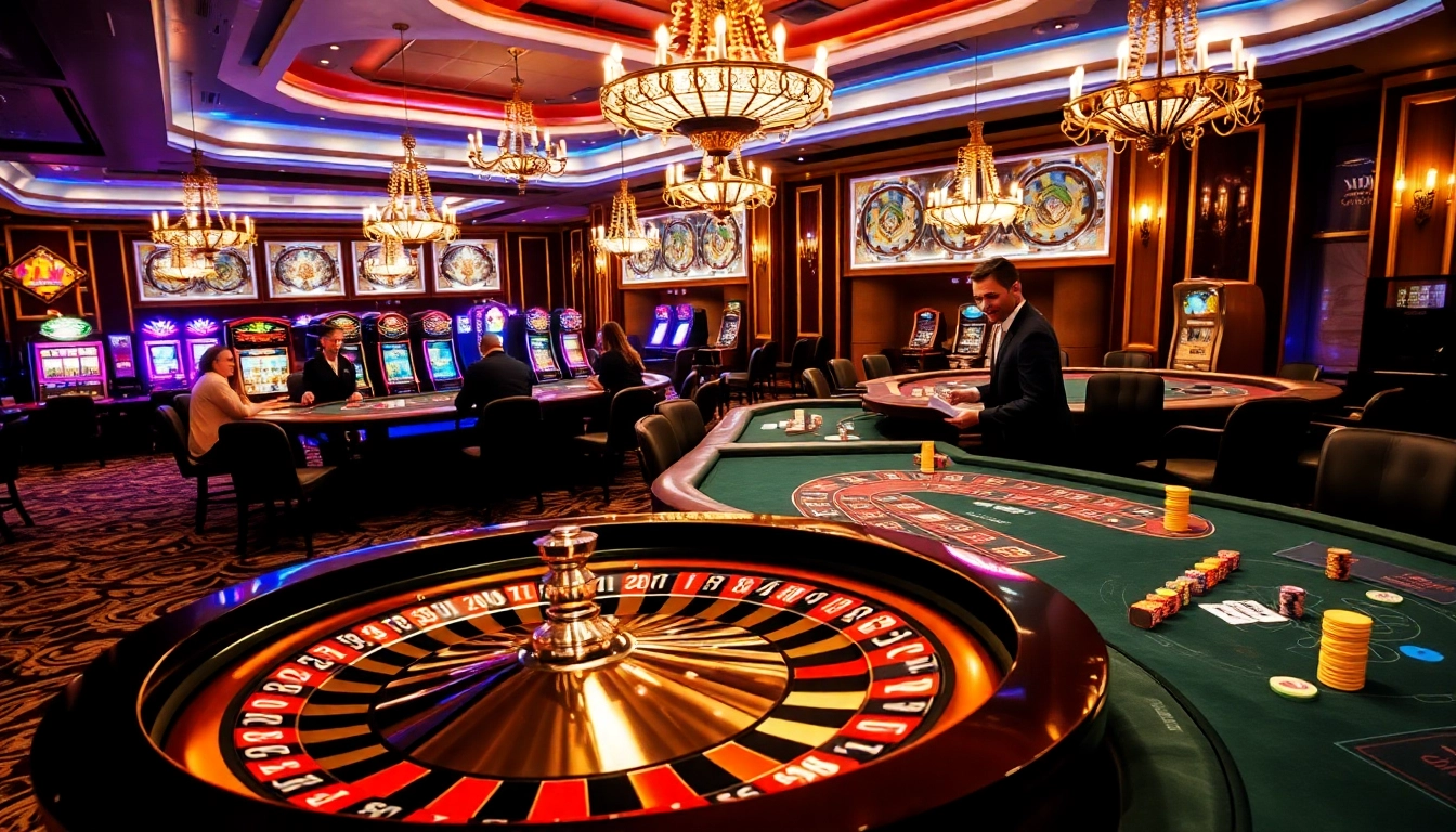 Experience the thrill of high-stakes betting at okfun casino with vibrant tables and exciting gameplay.