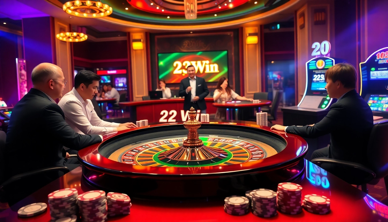 Experience the thrill of winning at 23Win com nhà cái with vibrant roulette action and engaging players.
