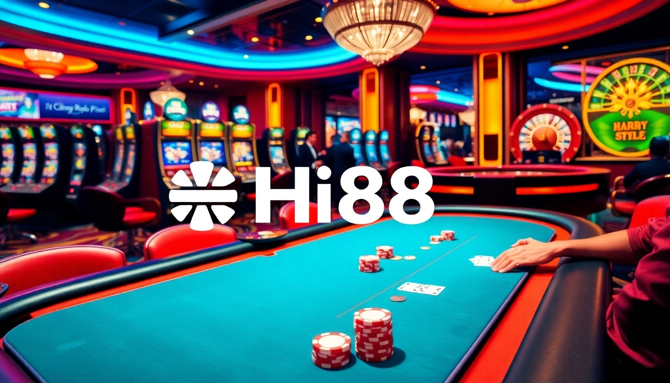Experience high-stakes action at Hi88 casino with vibrant games and thrilling excitement.