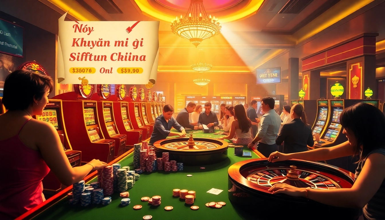 Experience thrilling khuyến mãi okfun promotions with vibrant casino games and joyful players.